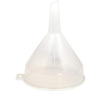 Whitefurze Plastic Funnel (WT888/1), 1-Pack, White/Clear, 14cm (5.5")