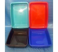 Whitefurze Plastic Medium Cat Litter Tray (From 4 Colours) by Whitefurze
