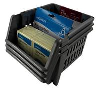 Whitefurze Polypropylene Basket Silver 2.3 x 2.1 x 1.3 cm Pack of 3