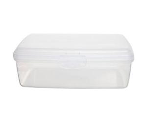 Whitefurze Polypropylene Storage Box 0.5L With Lid Natural 1.1 x 1.5 x 0.6 cm