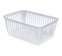 Whitefurze PP (Polypropylene) Basket Transparent 38 x 25 x 15 cm