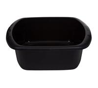 Whitefurze Rectangular Bowl, Plastic, Black, Large
