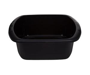 Whitefurze Rectangular Bowl, Plastic, Black, Large
