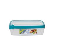 Whitefurze Rectangular Seal Tight Container, Plastic, Teal, 1.3 Litre