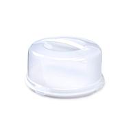 (Round) Plastic Cake Box Carrier Storage Container with Handle Locking Lid Round Square
