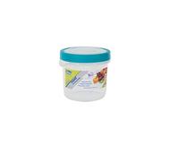 Whitefurze Round Seal Tight Container, Plastic, Teal, 0.5 Litre