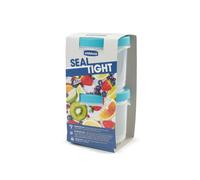 Whitefurze Seal Tight Plastic 500Ml Round Food Storage Pot, Pack Of 2