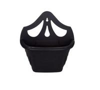 Whitefurze Small 31Cm Venetian Wall Planter Basket Garden Pot Plastic Black Colour