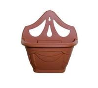 Whitefurze Small 31Cm Venetian Wall Planter Basket Garden Pot Plastic Terracotta Colour
