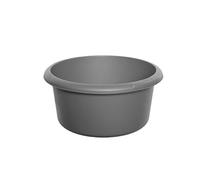 Whitefurze Small Round Washing Up Bowl in Silver, Size 4 Litre, Plastic | Charlies