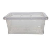 Whitefurze Spacemaster PP (Polypropylene) Storage Box 15 L Transparent 40 x 32 x 17 cm