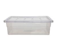 Whitefurze Spacemaster PP (Polypropylene) Storage Box 28 L Transparent 56 x 38 x 18 cm