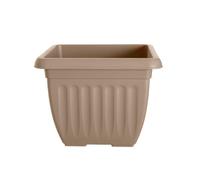 Whitefurze Square Athens Plastic Planter 30cm (G07S30TP) - 10L, Drainage Holes, Durable