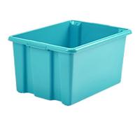 Whitefurze Stack&Store PP (Polypropylene) Storage Box 52 L Teal 59 x 40 x 29 cm