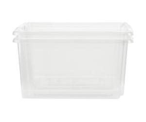 Whitefurze Stack&Store Storage Box 5 L Mini Without Lid Transparent 29 x 20 x 15 cm