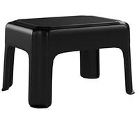 Whitefurze Stool, Plastic, Black, 40 cm by Whitefurze