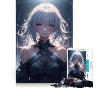 Whitehaired War Adults 1000 Pieces Puzzle Mental Fun Game Advanced Laser Cutting Tech Amusing Challenge for Waiting Time (38x52cm)