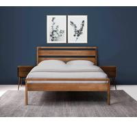 Whitehart Furniture LTD Bruno Mid Century Bed in Light Oak | Size: King Whitehart Furniture LTD Light Oak King