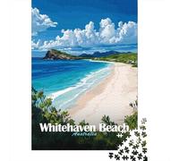 Whitehaven Beach, Australia Jigsaw Puzzle 1000 Pieces, Landmark Urban View, Thick Cardboard Pieces for Puzzle Lovers, Relaxing Challenge, 70x50cm/1000pcs