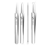Whitehead Extractor Tool - Pimple Remover Tool Kit | Professional Whitehead Popping Removal Tool with Storage Box, Pimple Extractor Tool for Whitehead Comedone
