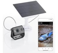 WHITEHORSE Bird House Camera - Wireless and Solar Powered - Take Photos and Videos From Your Phone (Free App) - Get Notified When a Bird Is Detected - 32GB Memory Card Included