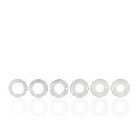 WHITEHORSE Bird House Predator Guards - a Set of 6 Stainless Steel Rings - 6 Different Hole Sizes - Excludes Different Bird Species - Protects The Entry Hole