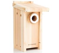 WHITEHORSE Premium Cedar Bird House - Weatherproof Design - A Nest Box Built to Certification Specs - Enjoy Bird Watching While Supporting Birds