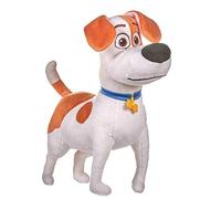 Whitehouse Leisure International Ltd. Pets (The Secret Life of Pets 2) - Max Plush, white dog with brown spots 11'41 '' / 29 cms. - Super Soft Quality - PRICE PER MODEL (Standing)