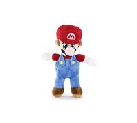 Whitehouse Leisure Super Mario Bros - Soft Toy of the Characters of Super Mario Bros 22cm, 8'66" - Mario, Luigi, Toad, Yoshi, Princess Peach, Donkey Kong - Super Soft Quality (22cm, Mario)