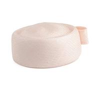 Whiteley Hats Jackie O Straw Pillbox Hat - Pink One Size