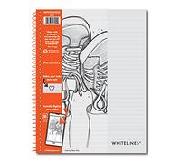 Whitelines ROARING SPRING Premium Line Ruled Spiral Notebook, Digitally Download Your Notes, FREE App, 11" x 8.5" 70 Sheets