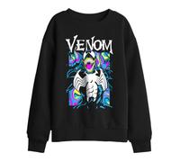 Marvel Marbled Venom Kids Sweatshirt, Black, 9-11