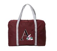 Whitemarble Letter Printed Cabin Bag 45x36x20 for Easyjet Airlines Underseat Travel Bag Holdall Bag Carry on Hand Luggage Weekend Bag Packable Travel Duffel Bag,Sports Fitness Luggage (whitemarbleA)