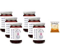 WhiteMausu Black Bean Rayu - 240g + Indulge Snack | Salty, Funky & Spicy Sauce with Black Beans, Chilli & Warming Spices | Vegan Umami Condiment for Any Meal | from SuperfoodUK (Pack of 6)