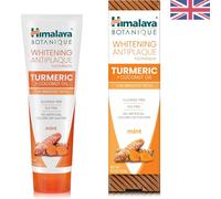 Whitening Antiplaque Toothpaste with Turmeric + Coconut Oil for Brighter Teet...