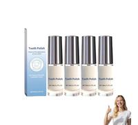 Whitening Tooth Paint,Teeth Whitening Paint for Instant Results,Tooth Polish Uptight White,Yellowing,Effective Stain Remover, Portable and Long Lasting ToothPolis,Brighting Teeth in Minutes (4PC)