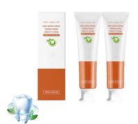 Whitening Toothpaste Fluoride-Free, Teeth Stain Remover Colour Corrector,Fresh Breath Too/thpaste,Improves Gum Health Better,Toothp/aste Intensive with Natural Gentle Care (2PCS)