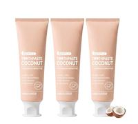 Whitening Toothpaste with Coconut Oil, Baking Soda Toothpaste, Enamel Strengthening, Deep Cleanse, Reduces Tooth Stains Freshens Breath, Supports Health and Cares for Enamel, Coconut Flavour