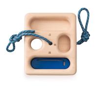 WhiteOak Pocket Portable Climbing Hangboard I Wooden Hangboard 12x10x3 cm I Fingerboard Climbing Training Board I Warmup device