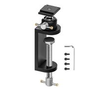 WhiteRhino Mini Vise Stand,Swivel Base Vise Drill Stand Detachable Bench Holder Mount with Heavy Duty Aluminum Alloy Precision CNC Holding Tool Portable Work for Woodworking Jewelry Making DIY