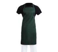 Whites Adjustable Polycotton Unisex Bib Apron A540, 710 x 960mm, Green | Machine washable for easy cleaning, with sewn-in ties and a heavy 240g/m2 fabric weight built for busy commercial kitchens.
