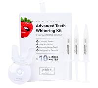 Whites Beaconsfield Advanced Teeth Whitening Kit - Clinically Proven, Up to 10 Shades Whiter, Teeth Whitening for Sensitive Teeth, LED Mouth Tray with Pap Gels, Dentist-Designed, Peroxide-Free