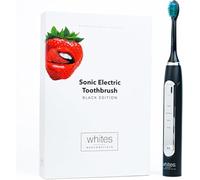 Whites Beaconsfield Black Sonic Electric Toothbrush: Advanced Teeth Whitening with 4 Cleaning Modes, 38,000 Vibrations, Long Battery Life, Premium Bristles, USB Charging, 2 Replacement Heads