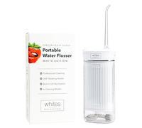 Whites Beaconsfield Dental Water Flosser - Portable Waterproof Oral Irrigator for Teeth & Gums, Water Jet Teeth Cleaner, 4 Modes for Sensitive & Deep Clean, Compact Travel Design, Rechargeable (White)