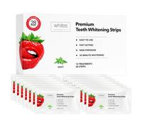 Whites Beaconsfield Teeth Whitening Strips, 28 Strips (14-Day Treatment) - Non-Peroxide Formula, Enamel-Safe, Brighten Teeth Fast, Removes Coffee