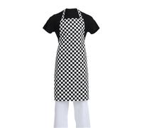 Whites Bib Apron Black & White Check