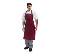Whites Chefs Clothing Whites Bib Apron Burgundy
