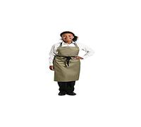 Whites Bib Apron Polycotton Olive Kitchen Cooking Chefs Catering Restaurant | Defends apparel from kitchen spills and intense heat during busy shifts, providing essential protection for catering staff.