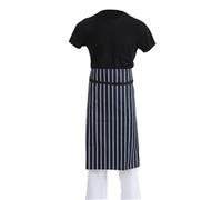 Whites Bistro Apron Blue/White Butchers Stripe 900x800mm