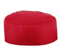 Whites Chefs Apparel A047 Red Chefs Skullcap Polycotton, One Size Fits All